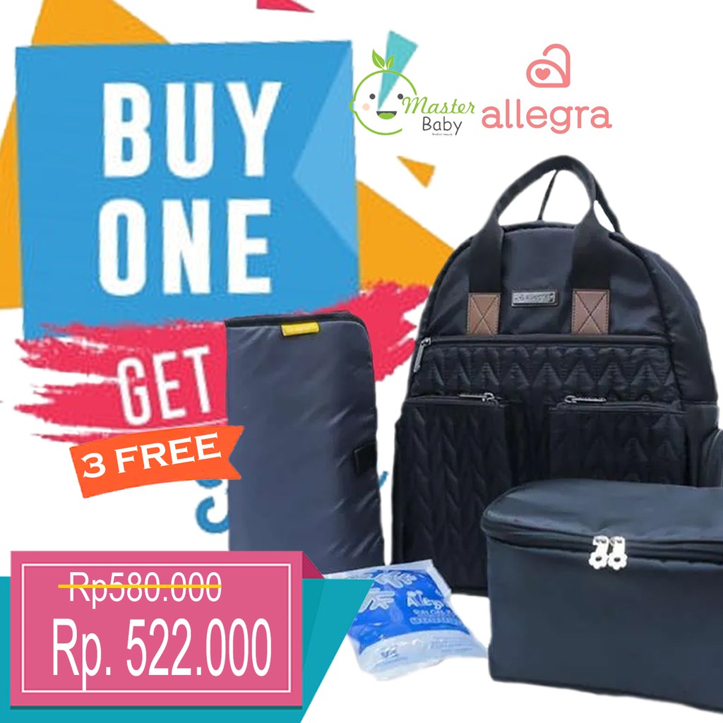 Allegra COOLER DIAPER BAG BACKPACK ABEL AMELIA AUDREY BABY CHILDREN'S