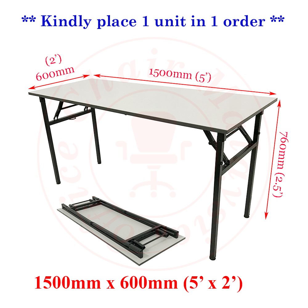 ☁Meja ☁Folding Table 5'x2' / Foldable Table / Banquet Table / Office