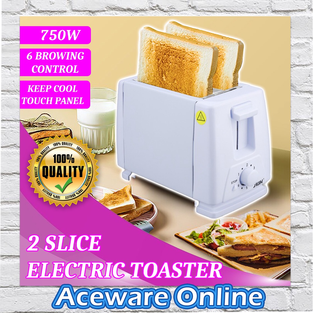 2 Slice Electronic Toaster Pembakar Roti Bread Toaster Electric Toaster ...