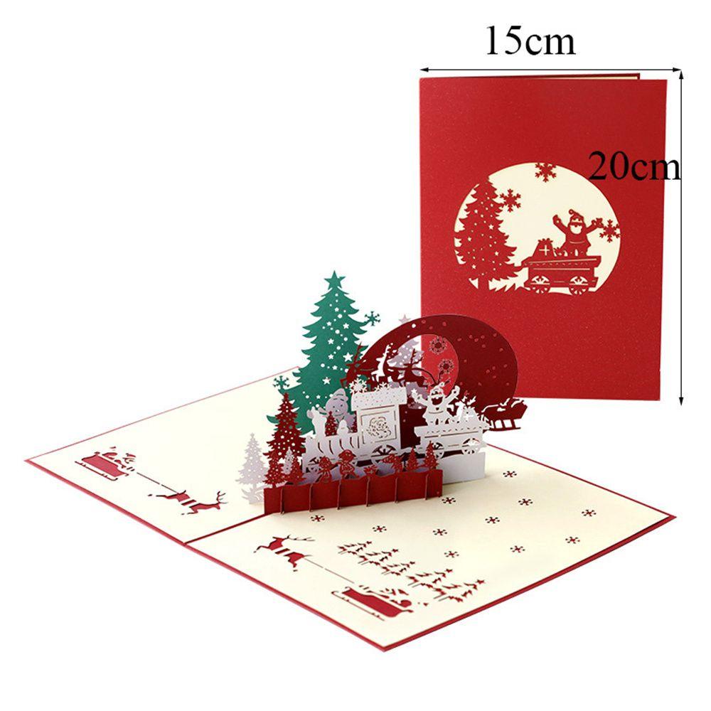 LUCKY Pop Up Santa Claus Cards 2022 Christmas Eve Holiday Card Merry