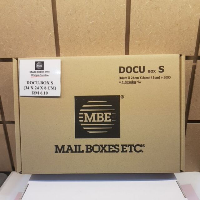 MBE Docu box S Packaging Box Corrugated Carton Box Kotak Packing ...