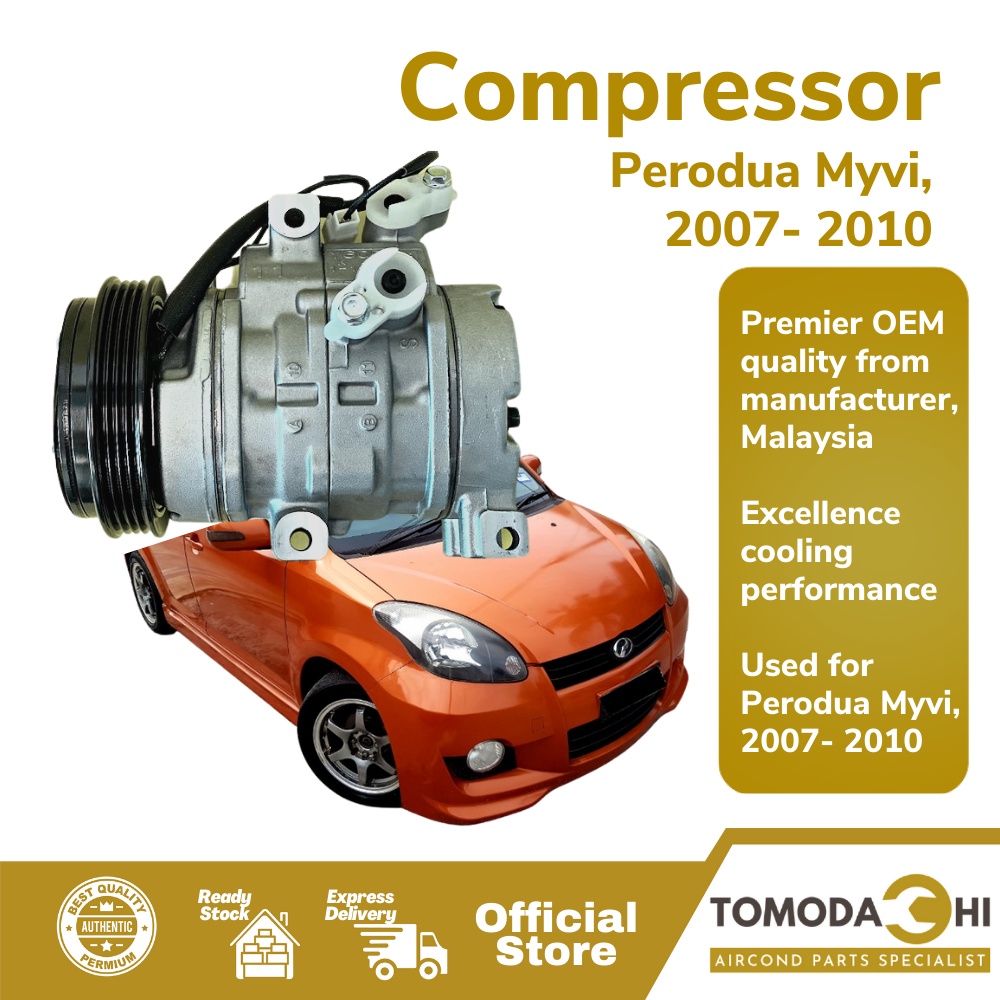 TOMODACHI Car Aircond Compressor Perodua Myvi 2007- 2010 | Compressor ...