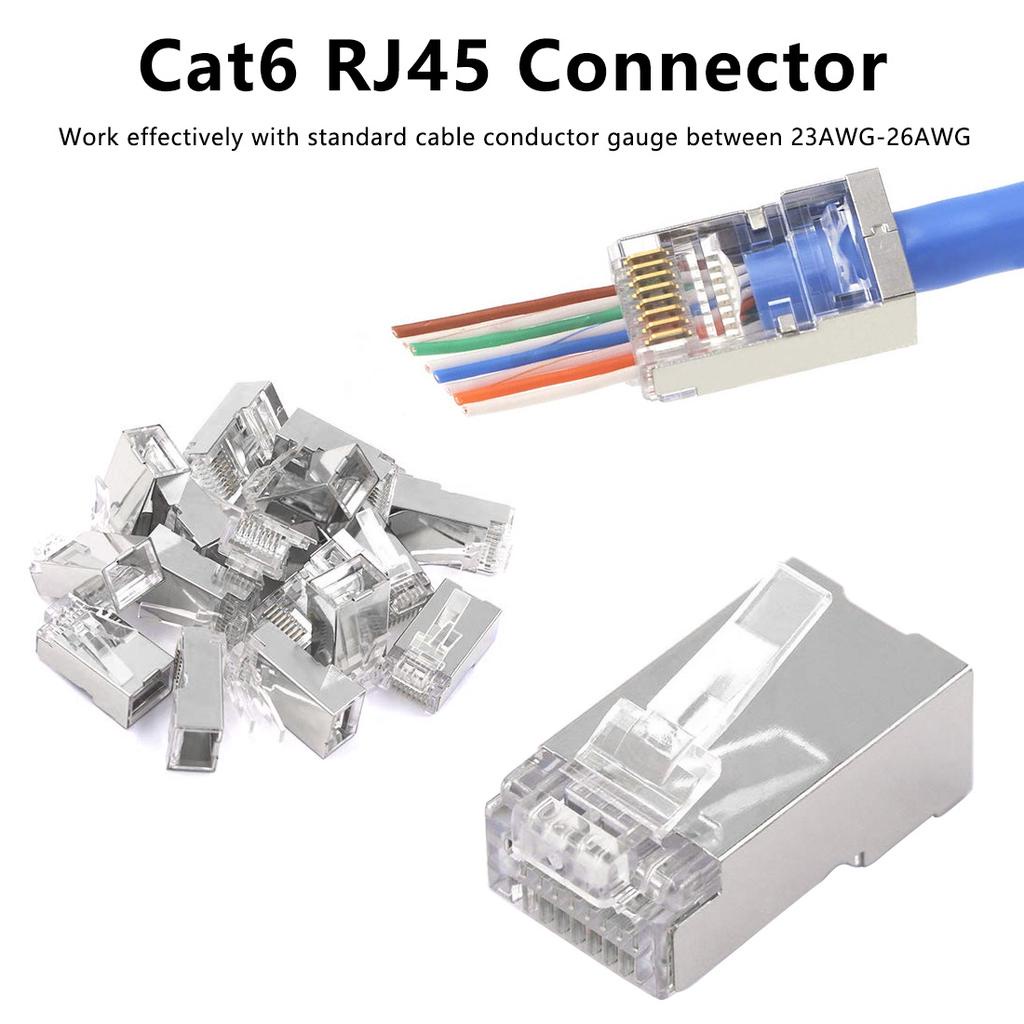 High Speed RJ45 Connector Cat5 /Cat5e Network Modular Ethernet Plugs ...