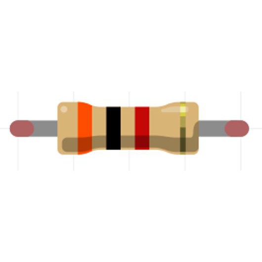 Perintang / Resistor 0.25W 5% (3K) 3K Ohm - [10pcs]