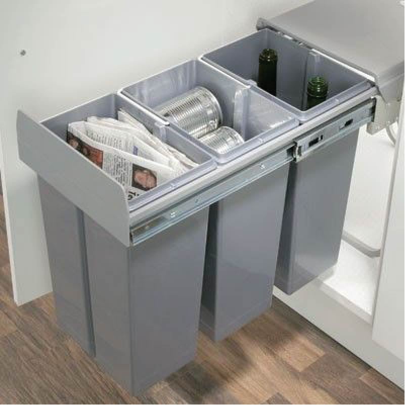 Alcor System Pull Out Dustbin / Kitchen Bin, Built-In Waste Bin ...