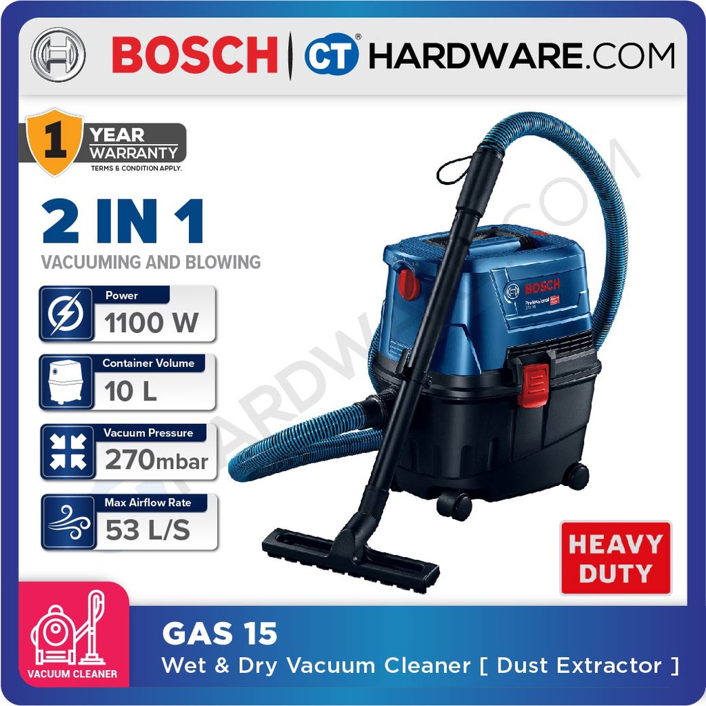 Bosch Wet and Dry Vacuum Cleaner with Blowing Function Universal Vac 1