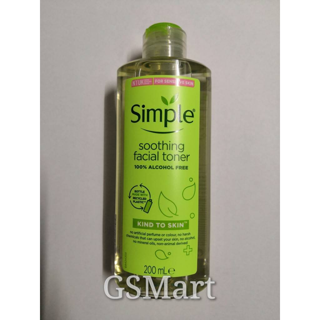 Simple Soothing Facial Toner 200ml (expiry 1/2025) Shopee Malaysia