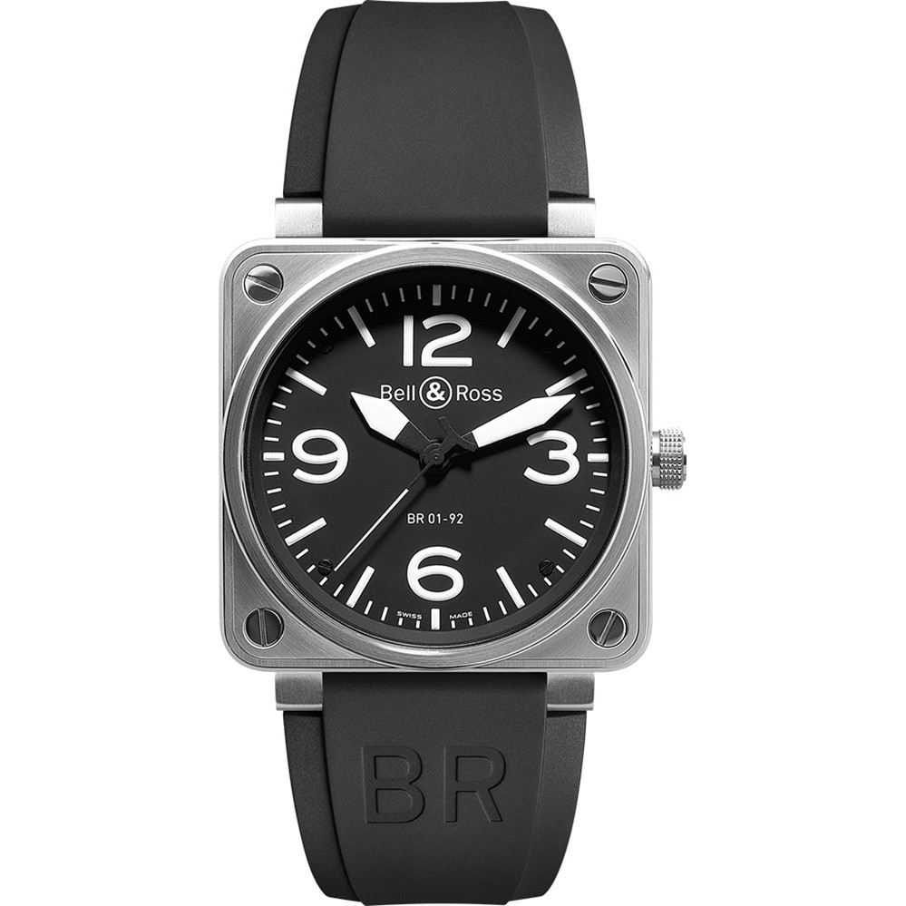 Bell Ross BR0192 BL ST Men s BR 01 92 Steel Automatic Square