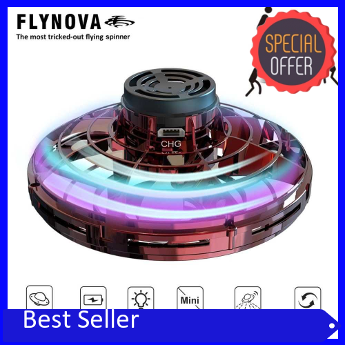 Flynova UFO Fingertip Upgrade Flight Gyro Flying Spinner Decompression Toy  for Adult and Kids