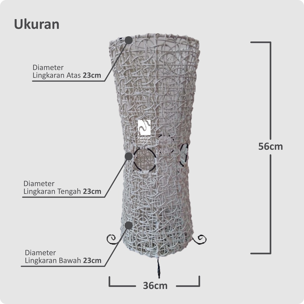 Natural Rattan Umbrella Container Synthetic Rattan Varnish Shopee