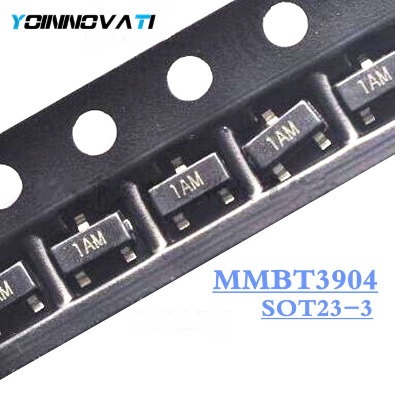 100PCS MMBT3904 2N3904 SOT23 3904 SOT SMD SOT-23 SOT23-3 1AM transistor ...