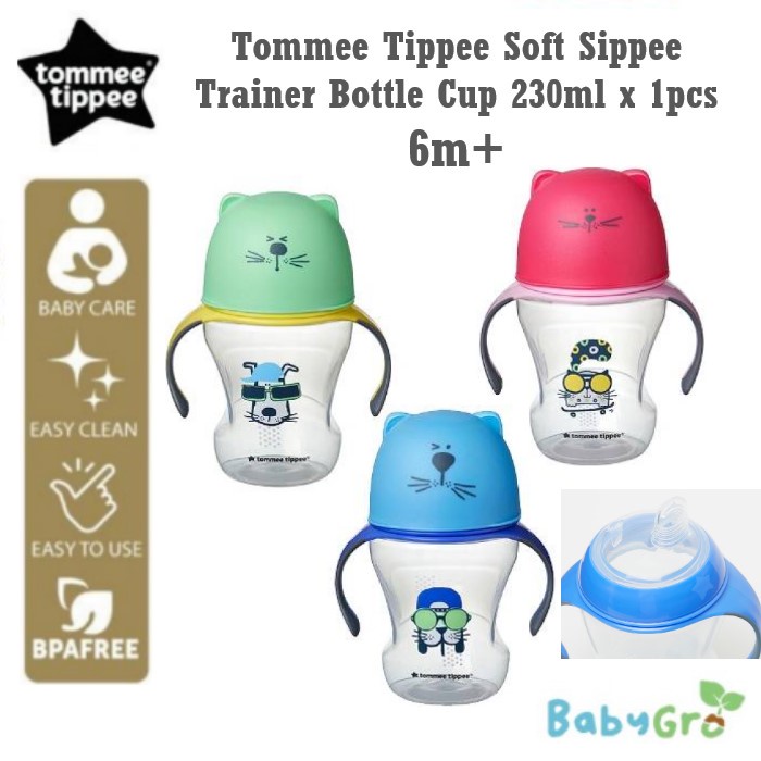 Tommee Tippee Natural Transition Soft Spout Sippy Cup, Boy – 12+ Months,  2pk : : Baby
