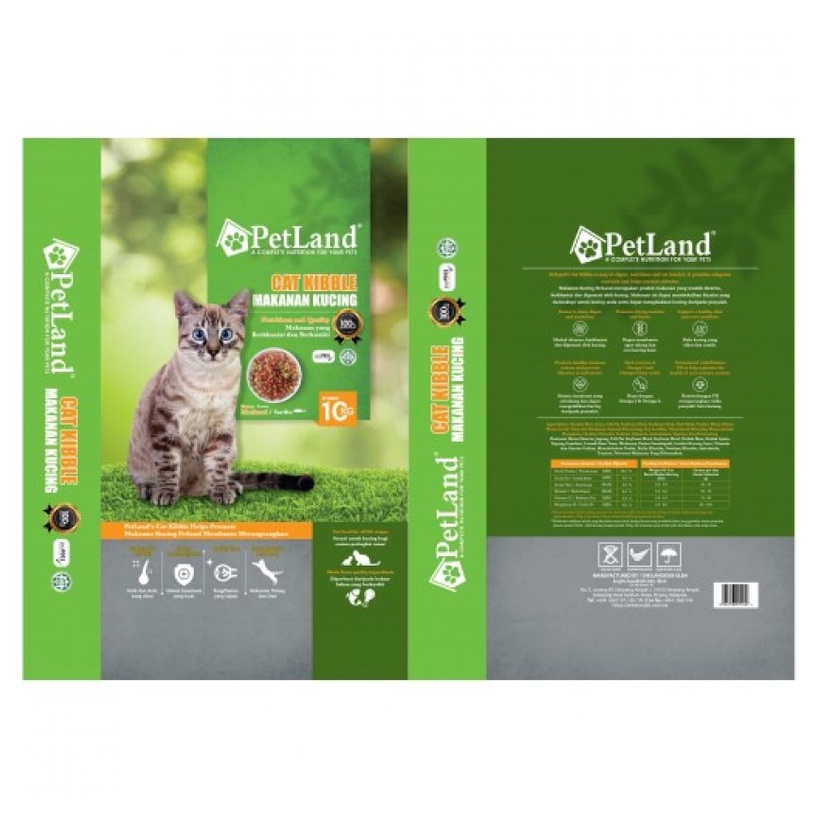 PetLand Cat Kibble/ Makanan Kucing Petland 10kg Mackerel/ Ikan Tuna