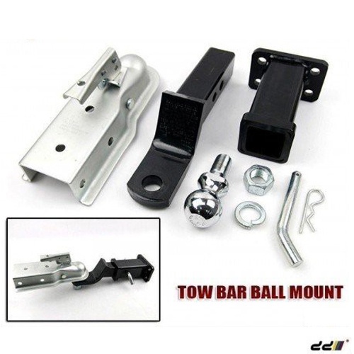 4WD TowBar Ball Mount Hitch 2" Pin Tow Bar Trailer Boat With Coupling