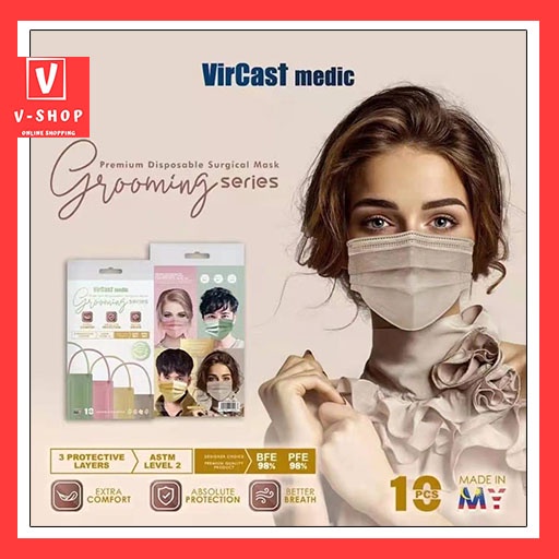 Vircast Medical Face Mask Made In Malaysia Shopee Malaysia