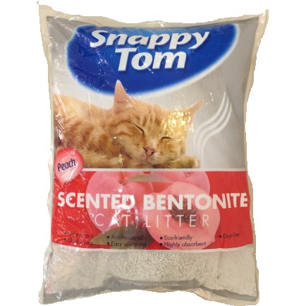 Snappy Tom Cat Litter 10L - PEACH Scented Bentonite | Shopee Malaysia