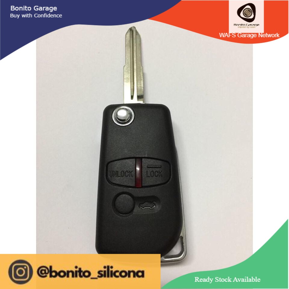Proton Inspira Flip Key Cover Casing with Mitsubishi Logo | Shopee Malaysia