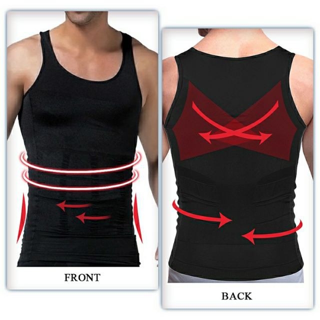 ORIGINAL Slim Shirt Men Singlet Anti Boroi Corset Girdle Bengkong Baju