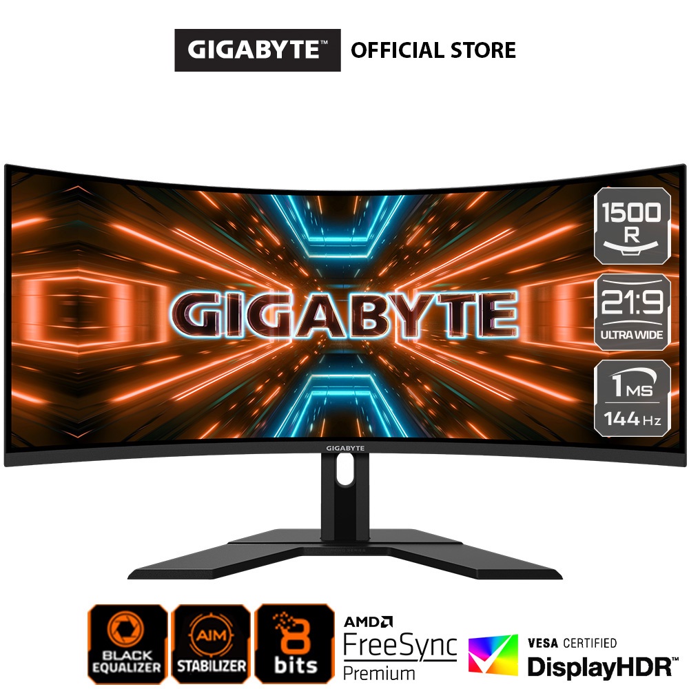 Gigabyte G34WQC A 34' Ultra Wide 21:9 Curved VA Gaming Monitor