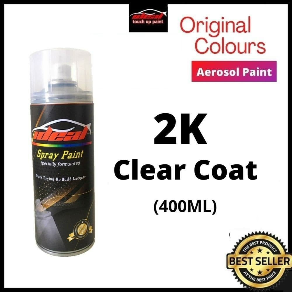 Ready Stock] 2K Clear Coat - Ideal Touch Up Aerosol Paint Spray Paint 400ml