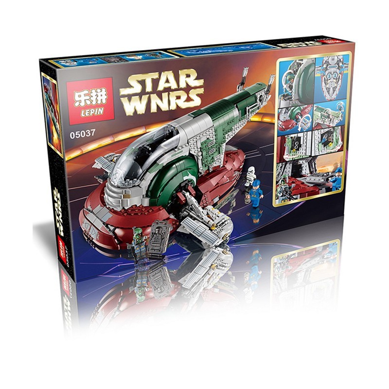 LEPIN Star Plan Boba Fett s Slave I 05037 Shopee Malaysia