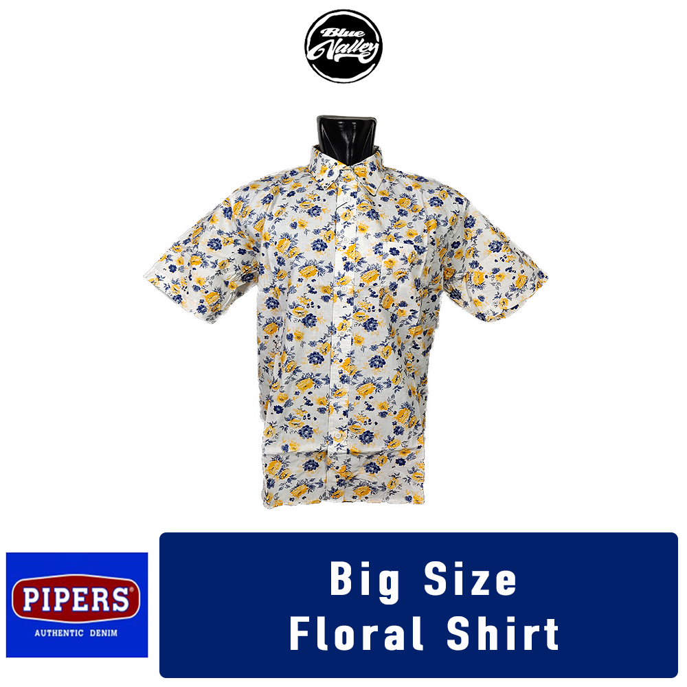 Pipers Men's Big Size Regular Fit Shirt P68062702B Shopee Malaysia