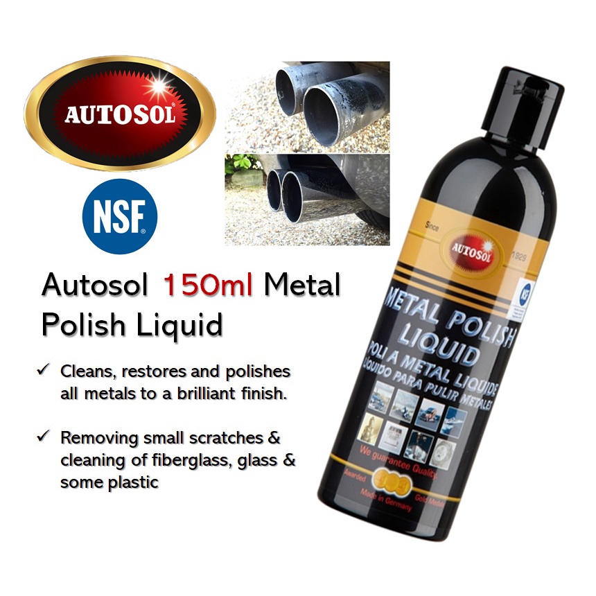 AUTOSOL 150ml Metal Polish Liquid For Remove Scratches & Cleaning