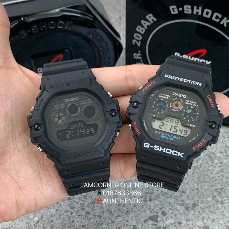 100 original CASIO G SHOCK DW 5900 series toughness back in 1983 black watch Shopee Malaysia