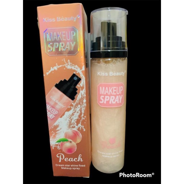 Makeup peach spray kalis air untuk bedak tahan lama dan glowing Shopee  Malaysia