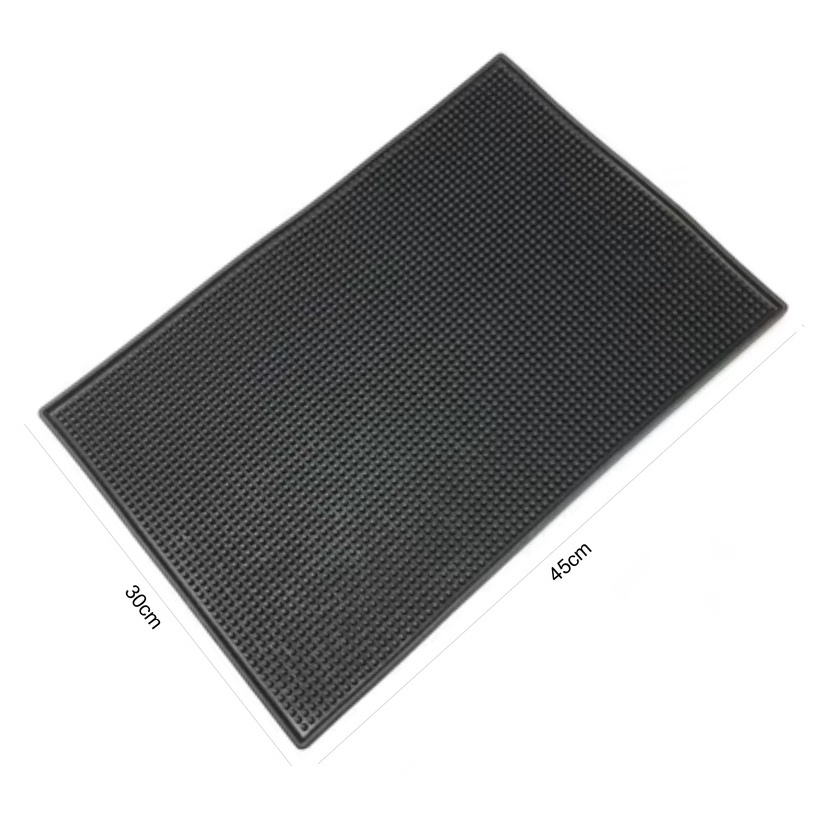 (Ready Stock)Coffee Espresso Rubber Drip Spill Nonslip Bar Mat Tamper