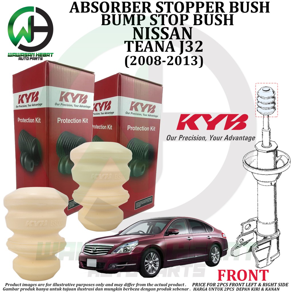 Nissan Teana J32 Front Absorber Bump Stop Kit Bush Stopper KYB KAYABA ...