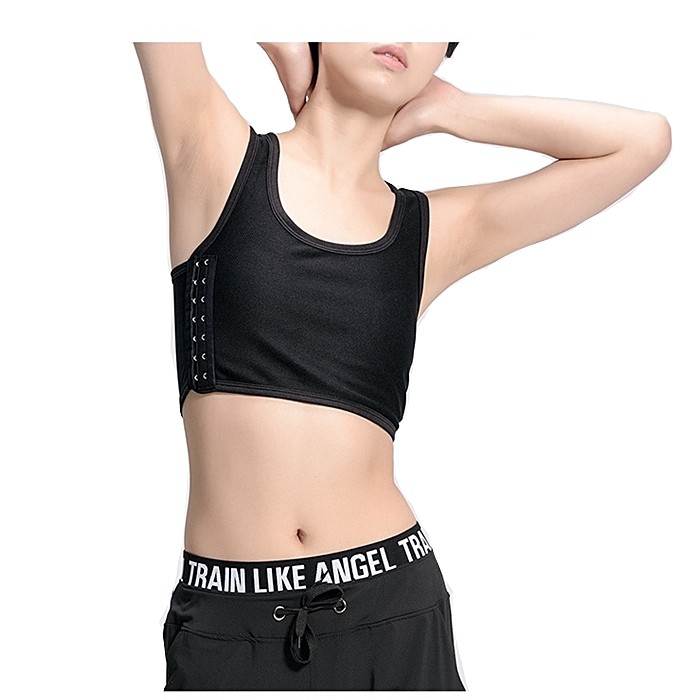 Women Hook Vest Top Corset Straps Sports Tank Bra, Chest Binders bra