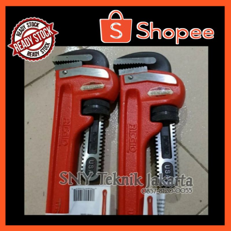 Original RIDGID Pipe Wrench 8" Made In USA Shopee Malaysia
