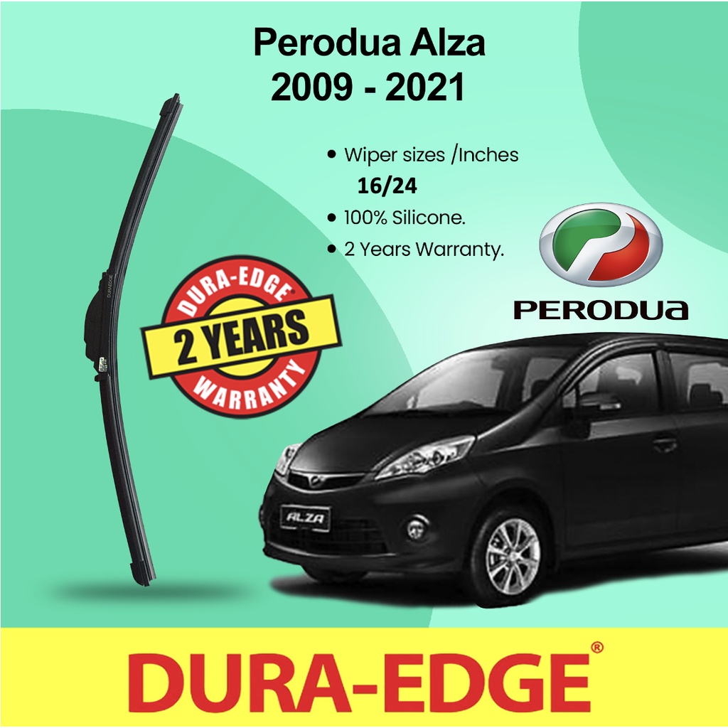 Perodua Alza (2009-2021) - Dura-Edge Silicone Wiper - 2 Years Warranty ...