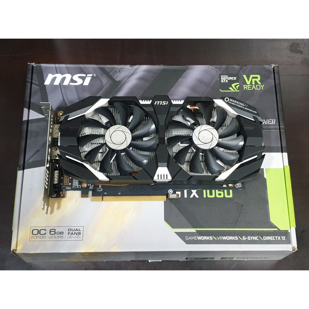 MSI GeForce GTX 1060 Video Card GTX 1060 6GT OCV1 