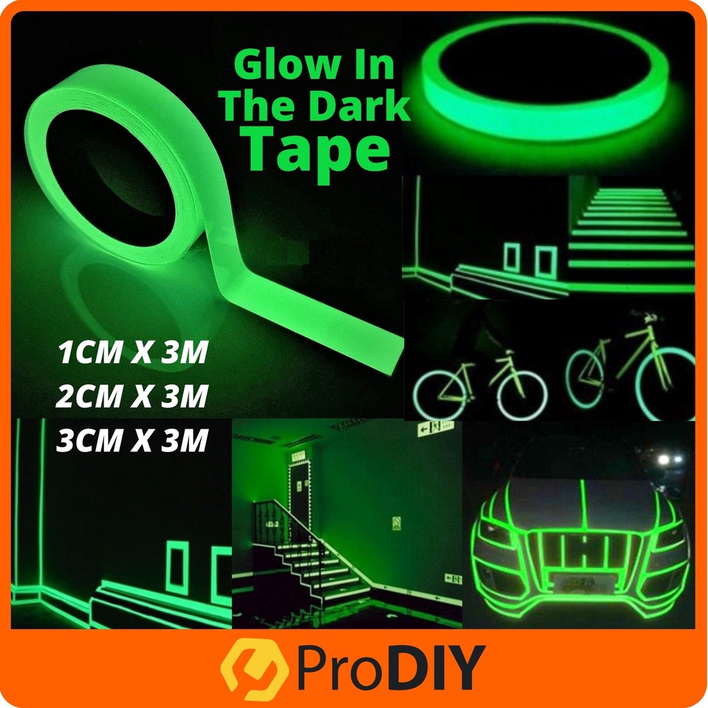 3 Meter Glow In The Dark Tape Fluorescent Luminous Neon Emergency   1b1d16396c1a540ca6aaa429a4505f15