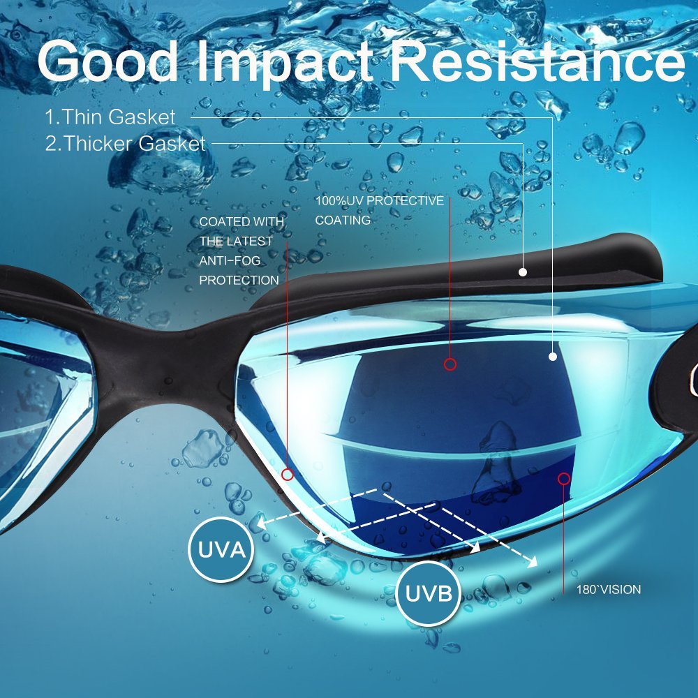 Adult Diving Swimming Goggles Gogel Google Swim Set Gogal Renang Dewasa ...