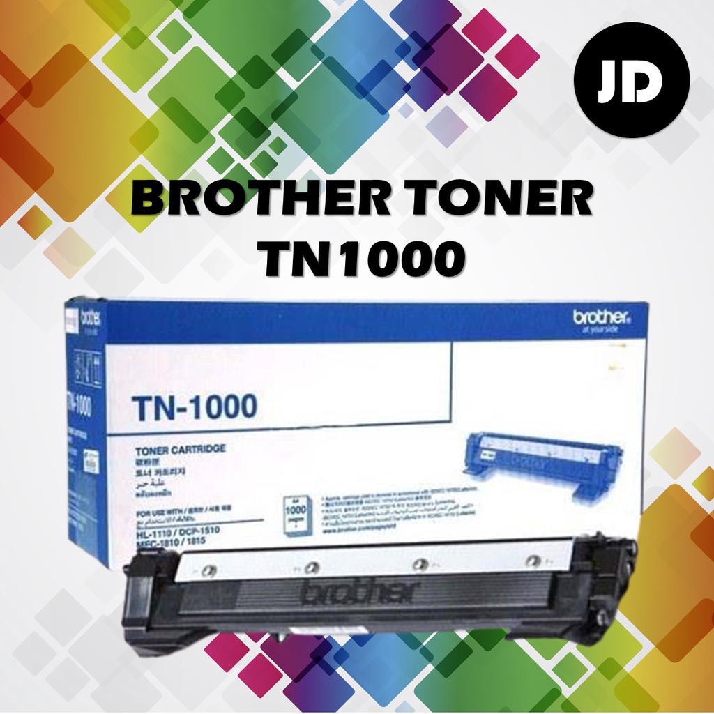 BROTHER Genuine Original TN-1000 / TN1000 / TN 1000 Toner Cartridge ...