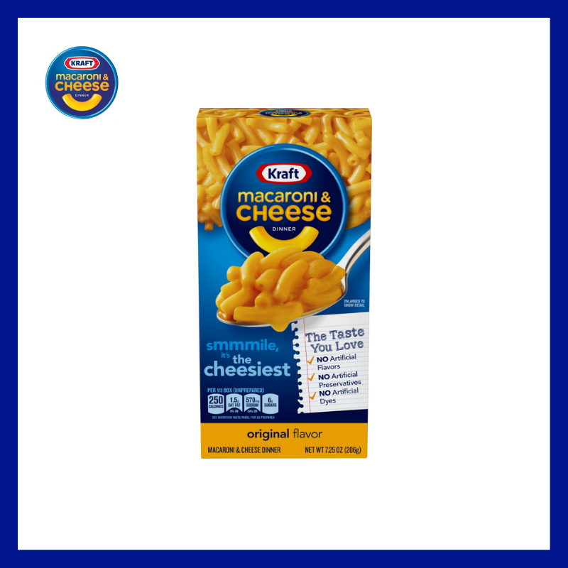 Kraft Macaroni & Cheese Original Flavor Dinner Box 206g Shopee Malaysia