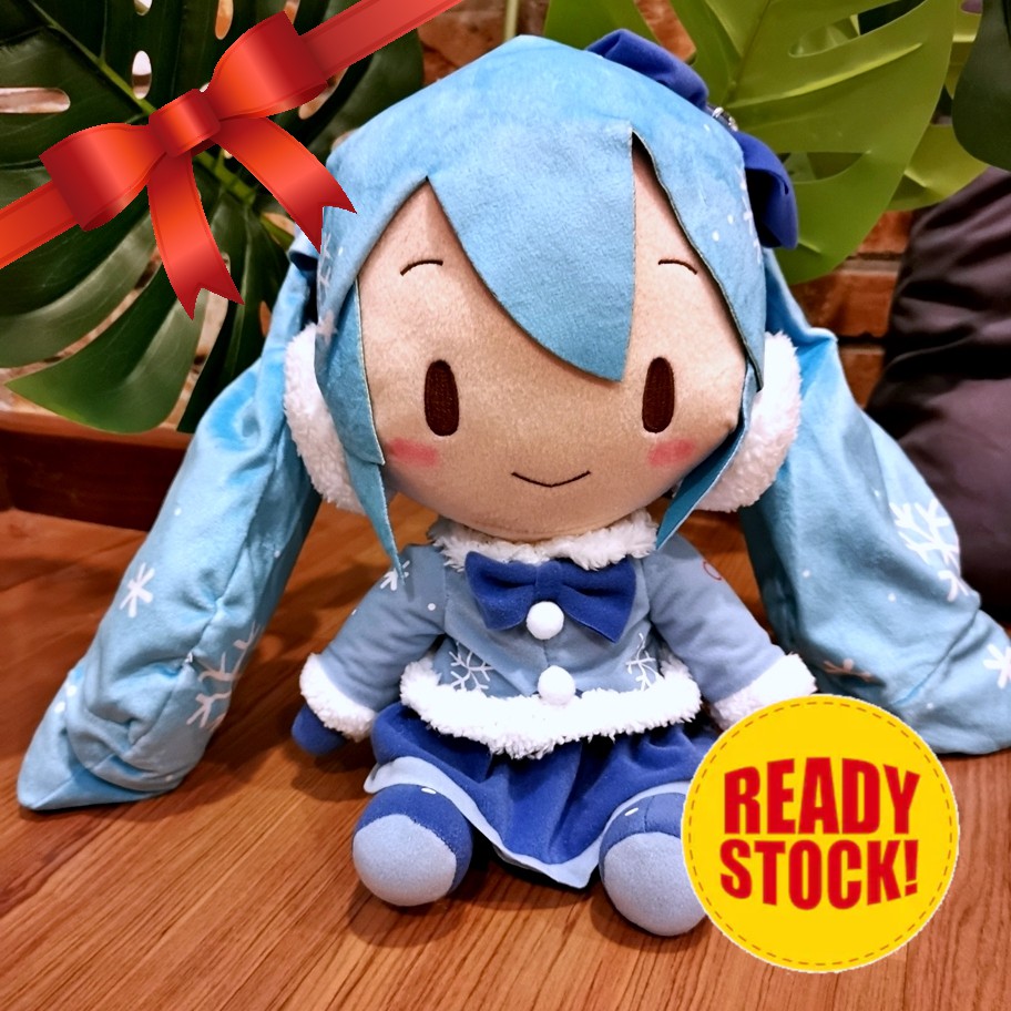 Hatsune Miku 27CM Special Fluffy Plush Toy SNOW MIKU 2012 Shopee Malaysia