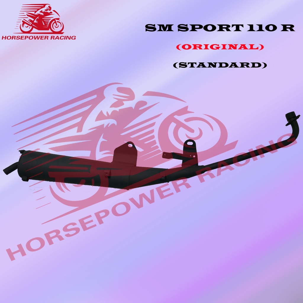 SM SPORT 110 R (ORIGINAL) EXHAUST MUFFLER (STANDARD) PIPE SYM | Shopee ...