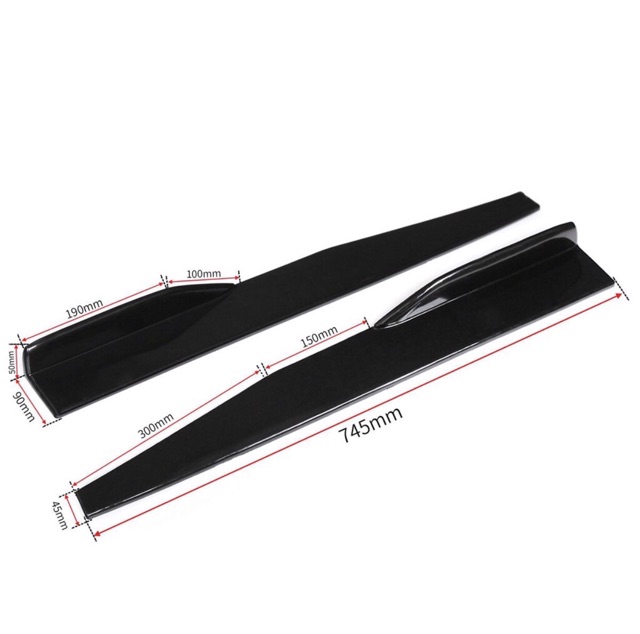 Samurai Diffuser Side Skirt Diffuser Universal Rocket Splitters Winglet ...