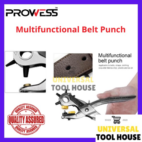 Multi-function Portable Puncher Heavy Duty Leather Hole Punch Hand