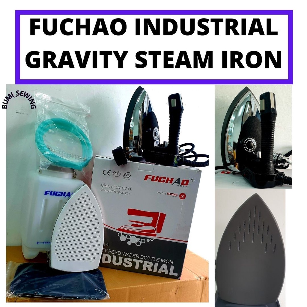 IRON STEAM / FUCHAO INDUSTRIAL GRAVITY STEAM IRON (HEAVY DUTY) Shopee