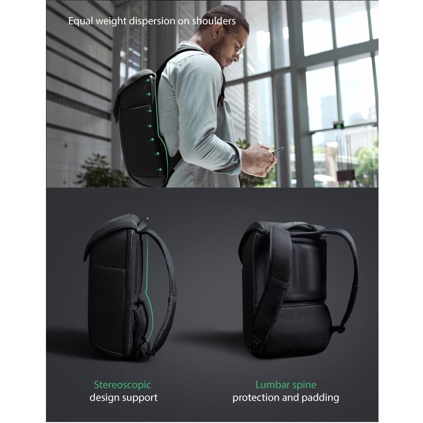 KORIN Design ClickPack X Superior Minimalist Anti theft Cut proof fabric waterproof Backpack Outdoor travel computer bag Shopee Malaysia