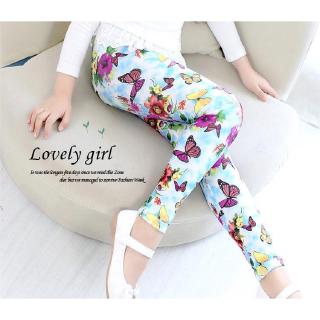 1-10Years Summer Kids Girls Floral Leggings Elastic Waist Pant