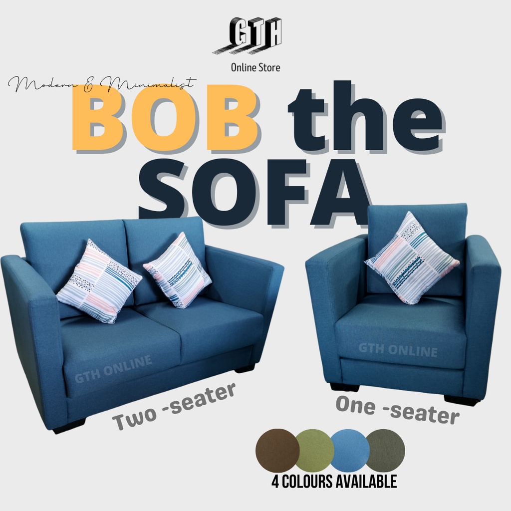 BOB the Sofa 1 Seater Murah Fabric Sofa Modern Sofa Removable Sofa