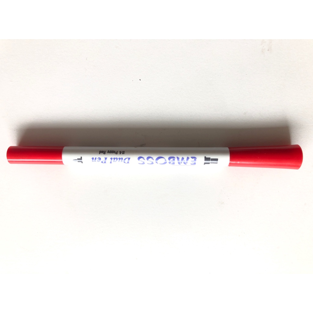 Tsukineko 4 Poppy Red EMBOSS Dual Pen x 2 piece Shopee Malaysia