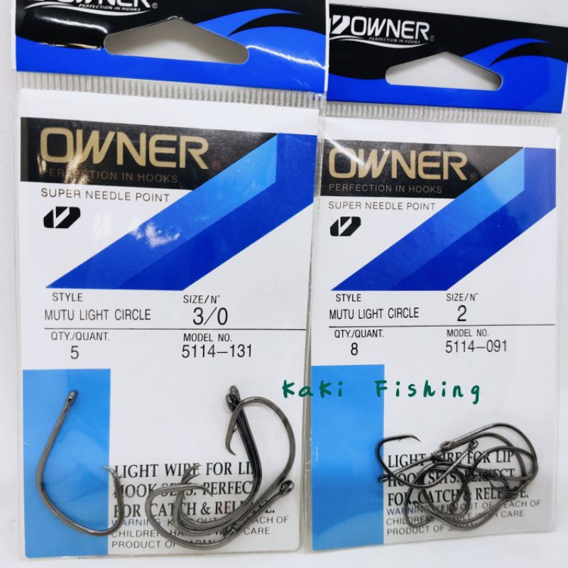 Owner Mutu Light Circle hook 5114 owner hook mata kail owner