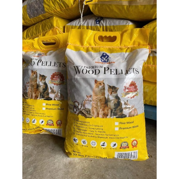 10kg Honey Bear Wood Pellet for Guinea Pig Rabbit and Small Animal